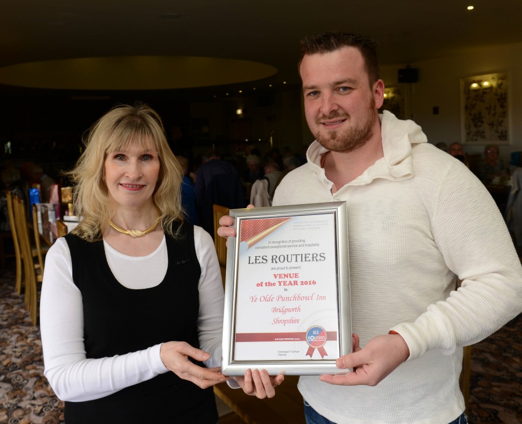Punch Bowl Inn Owner Adam Giles Venue Of The Year presented by Tina Griffiths