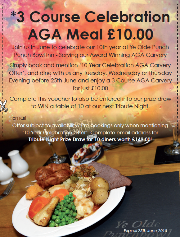 Punch Bowl 10th Anniversary Voucher